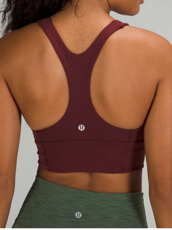 lululemon athletica Other - Lululemon Wunder Train Longline Bra Red Merlot